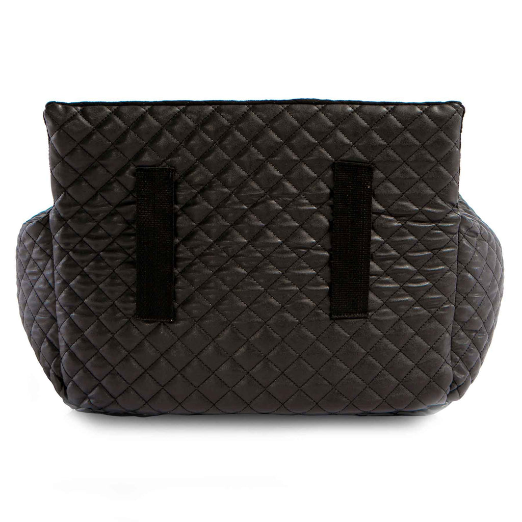 Nandog Luxe Dog Car Seat (Black Vegan Leather)