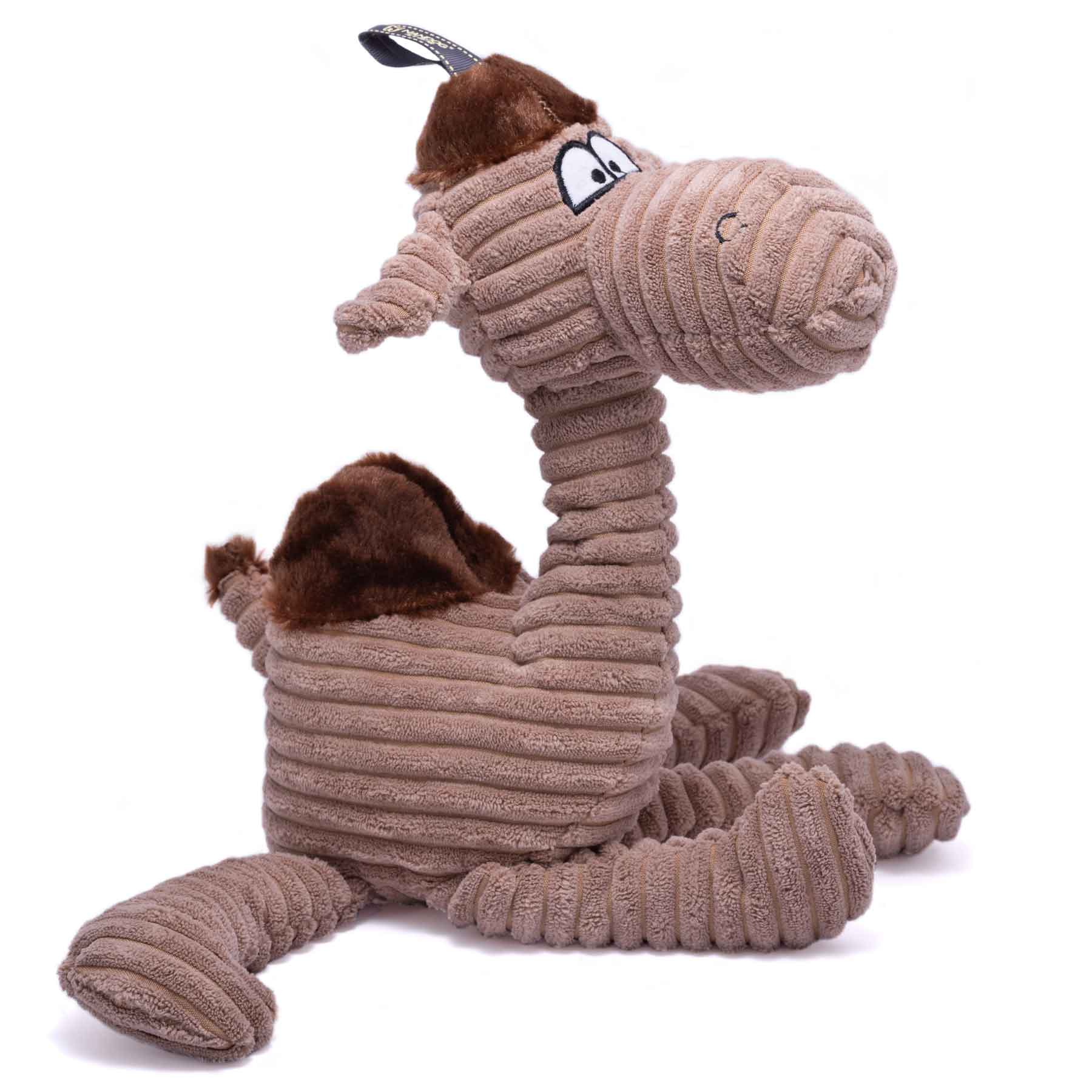 Nandog My BFF Camel Corduroy Squeaker Plush Dog Toy