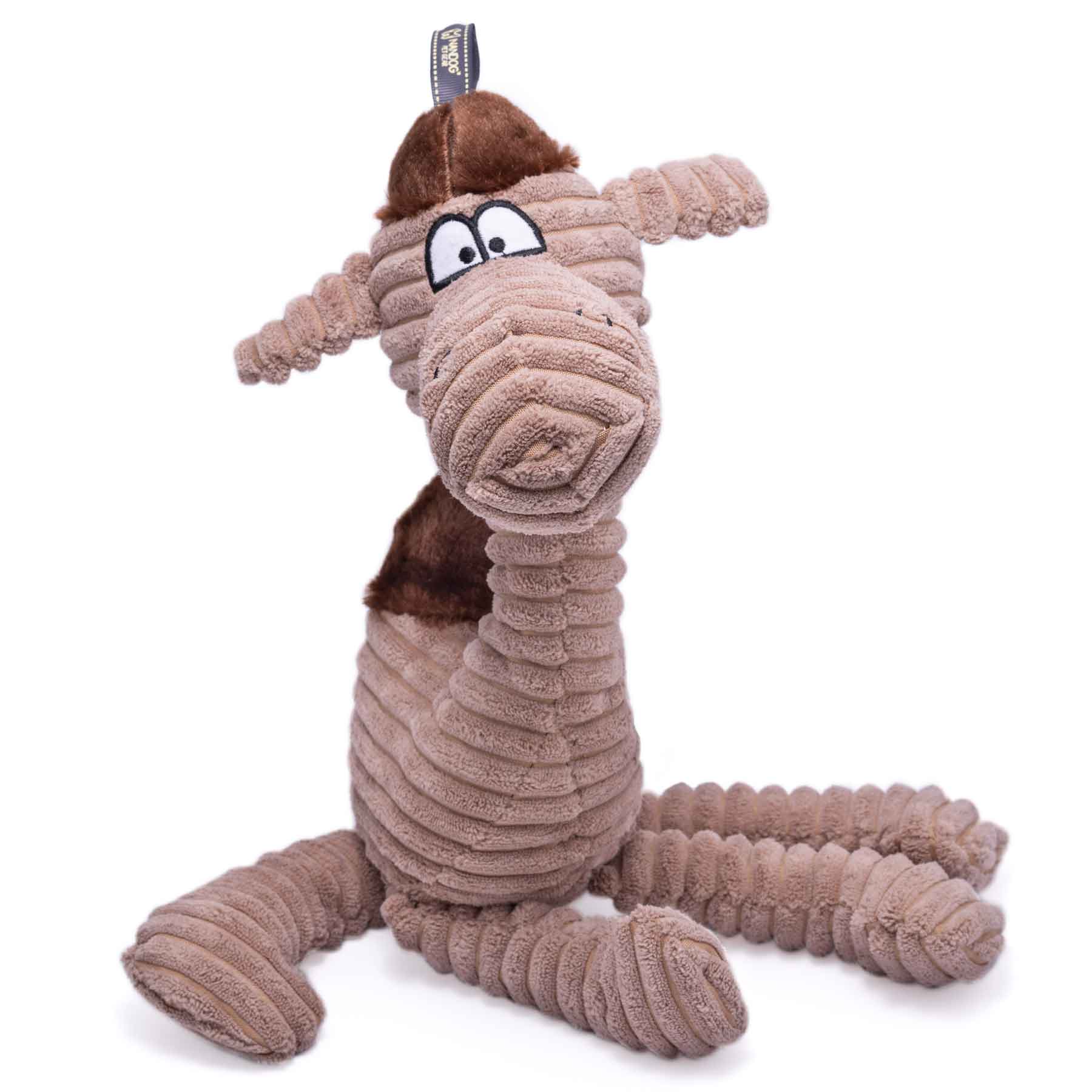 Nandog My BFF Camel Corduroy Squeaker Plush Dog Toy