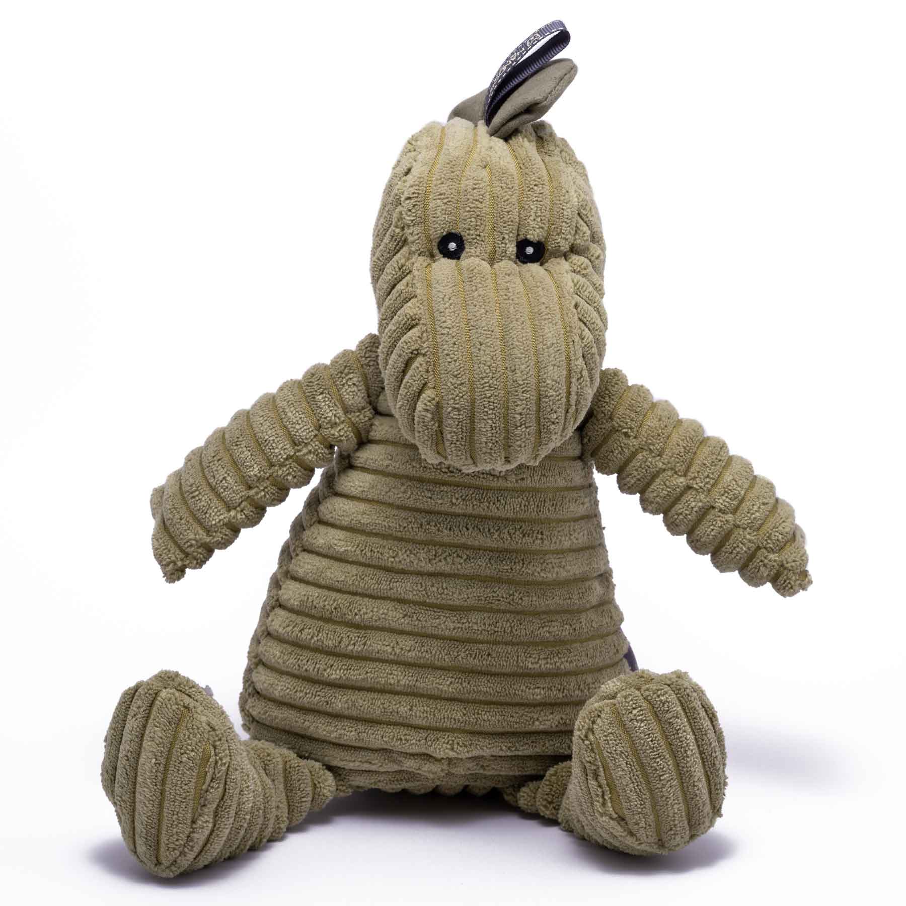Nandog My BFF Dragon Corduroy Squeaker Plush Dog Toy