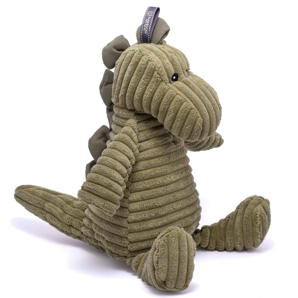 Nandog My BFF Dragon Corduroy Squeaker Plush Dog Toy