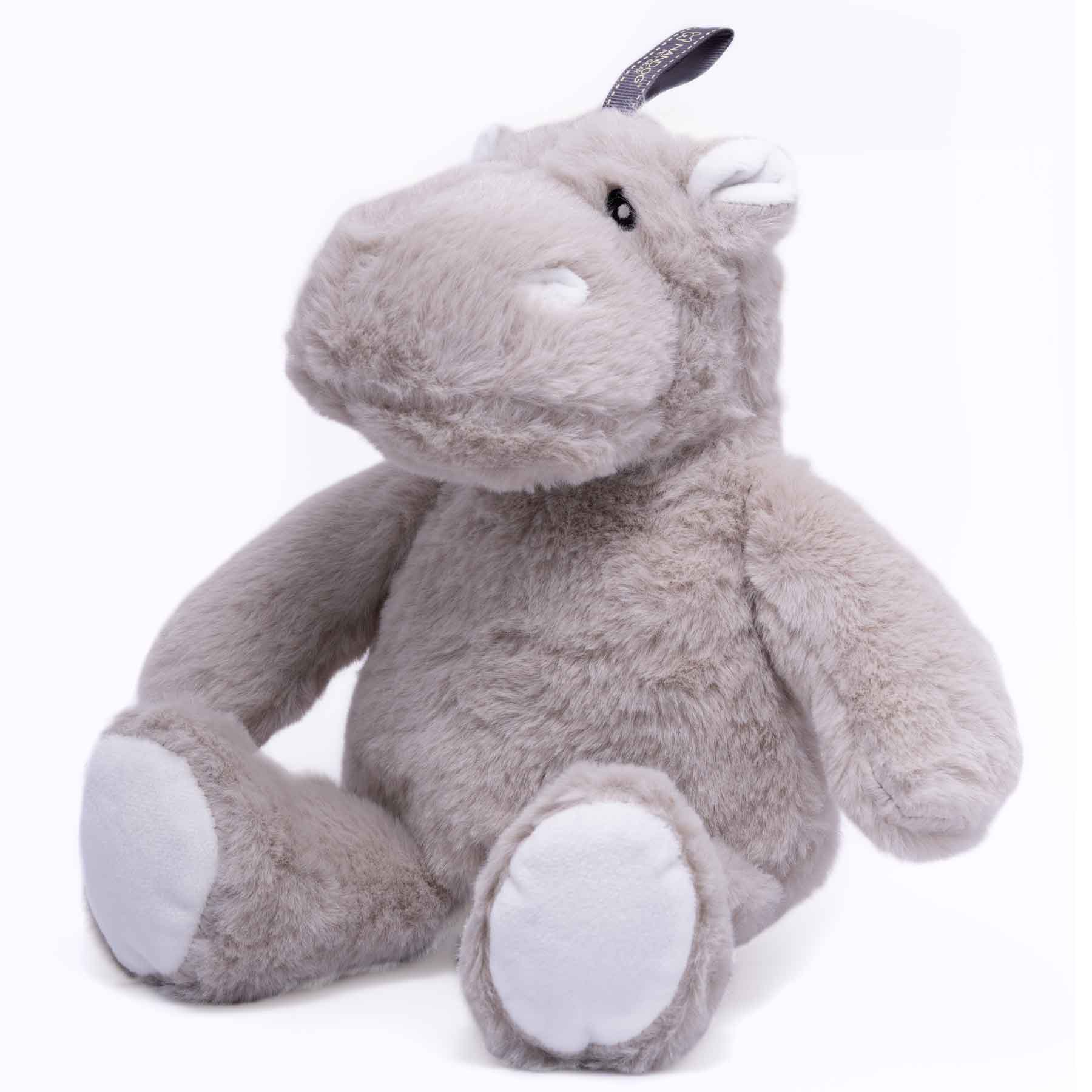Nandog My BFF Hippo Squeaker Plush Dog Toy