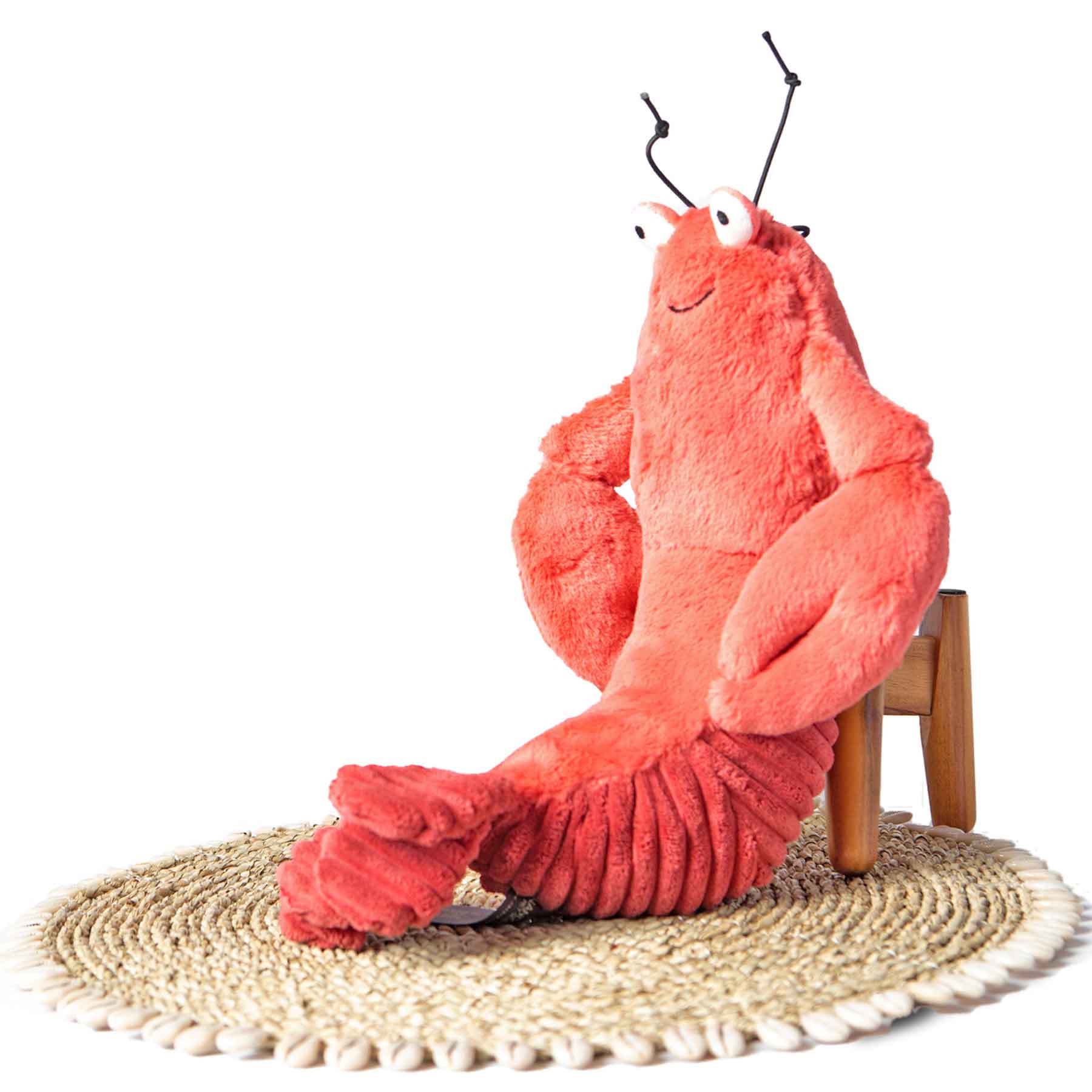 Nandog My BFF Lobster Squeaker Plush Dog Toy