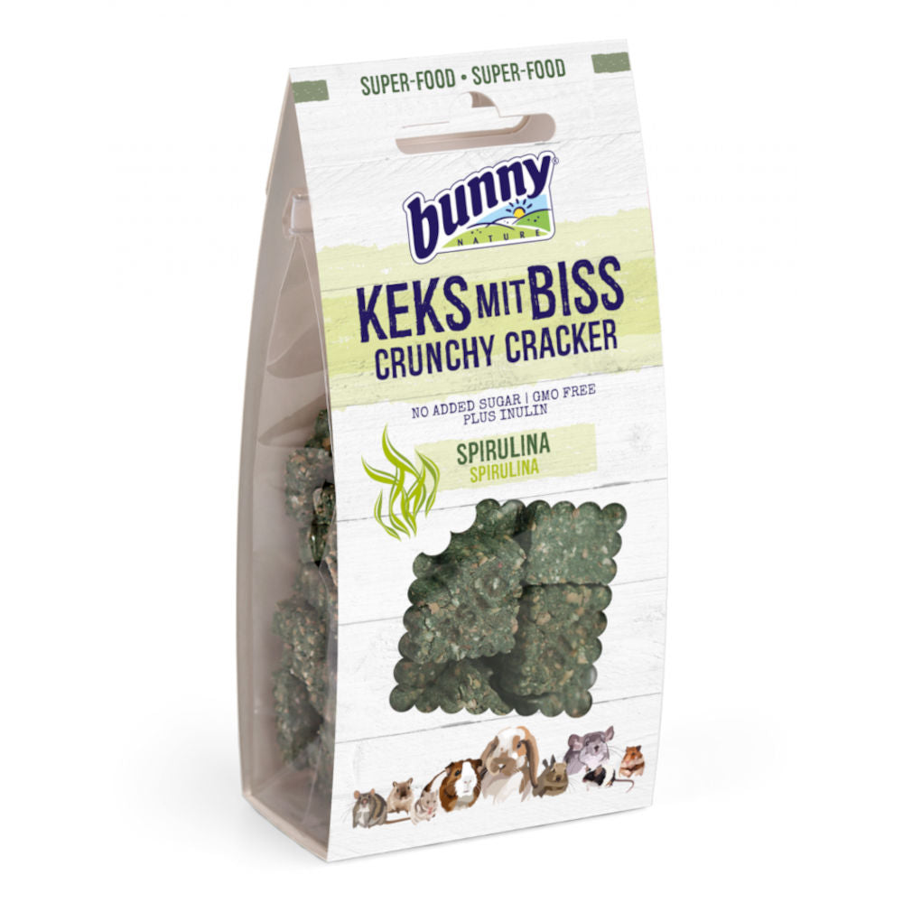 Bunny Nature Crunchy Crackers Spirulina Rabbit Treats 50g