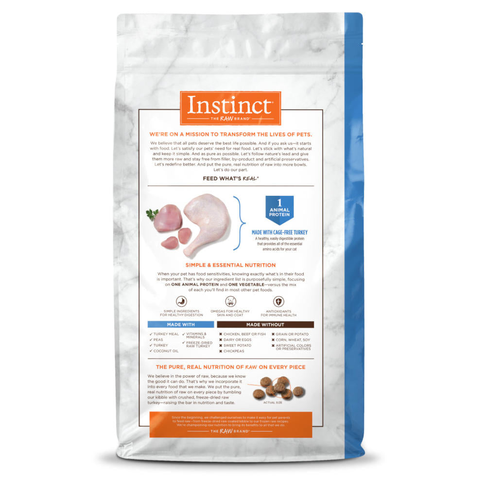 Instinct Limited Ingredient Diet Turkey Grain-Free Dry Cat Food 5lb