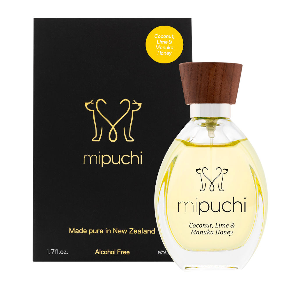 "Mipuchi Coconut, Lime & Manuka Honey Luxury Dog Perfume 50ml"