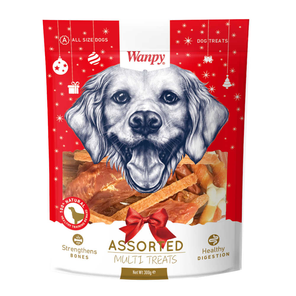 Wanpy Assorted Multi Dog Treats 300g