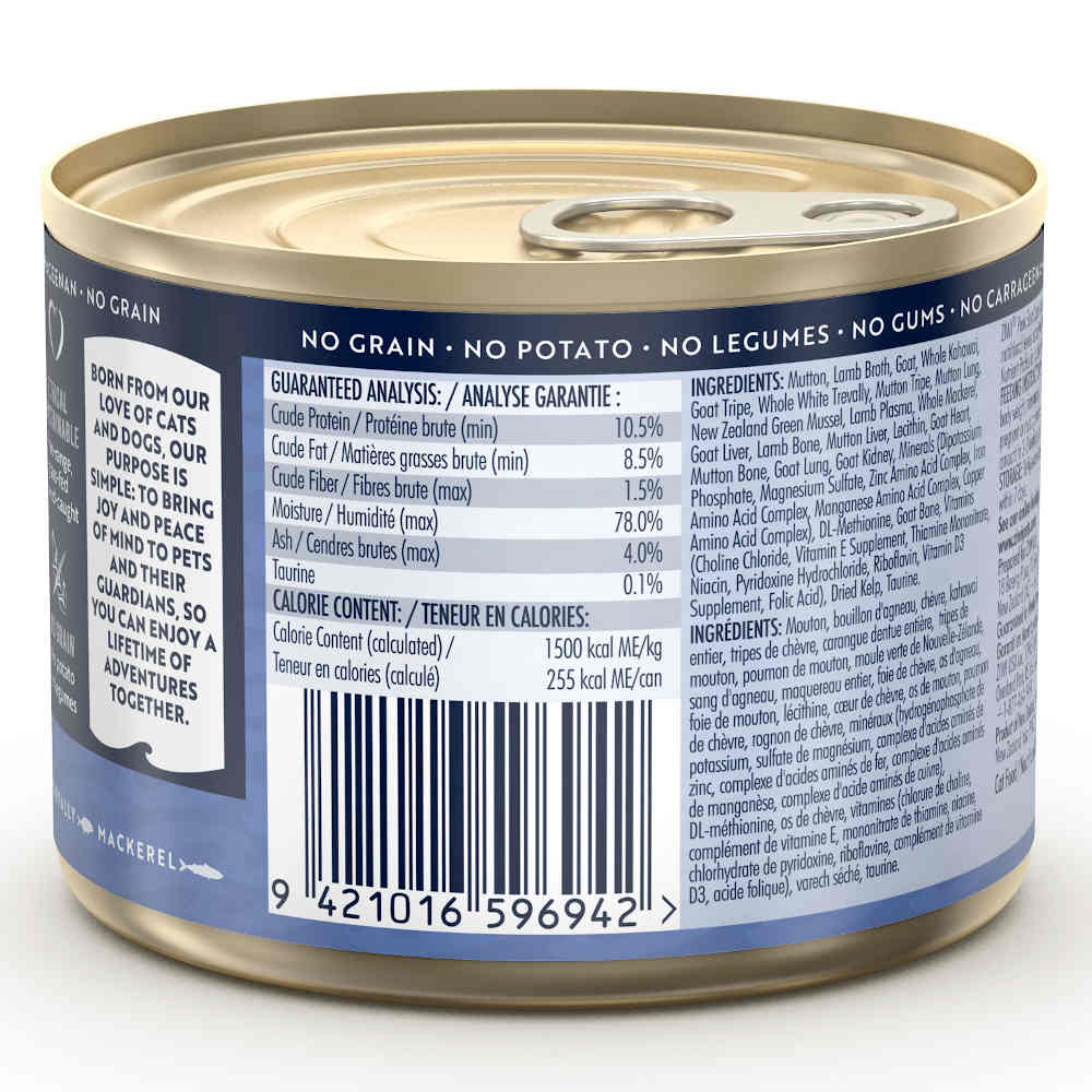 15% OFF: Ziwi Peak Provenance East Cape Grain-Free Canned Cat Food 170g